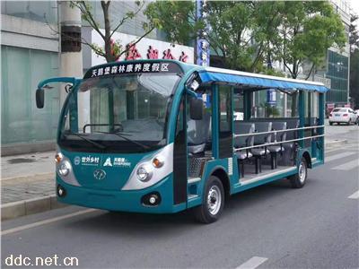  23座四轮观光车，全封闭可拆卸门的游览观光车